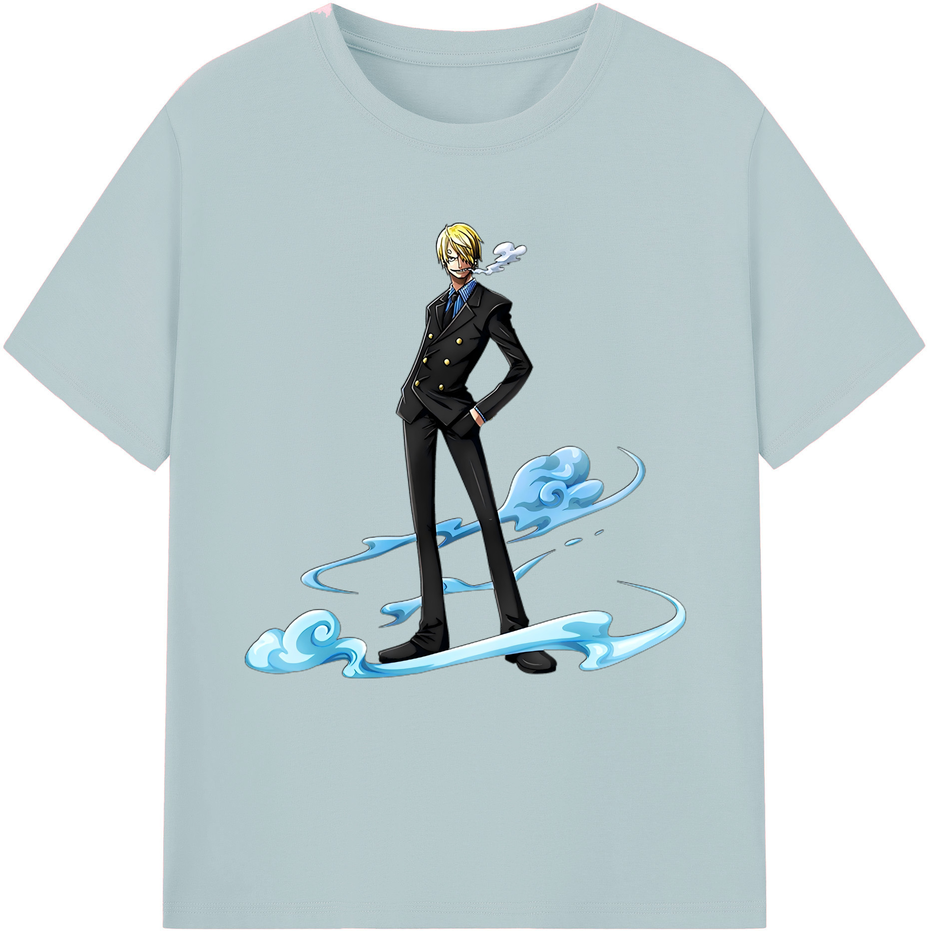 ワンピース サンジ ONE PIECE Sanji 綿100％半袖Tシャツ（フロントプリント）